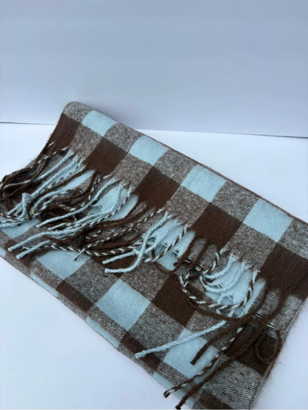 NWOT Anthropologie Maeve Brushed Gingham Scarf